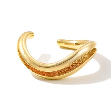 Studebaker Metals Plait Cuff - Work Patina Brass | Garmentory