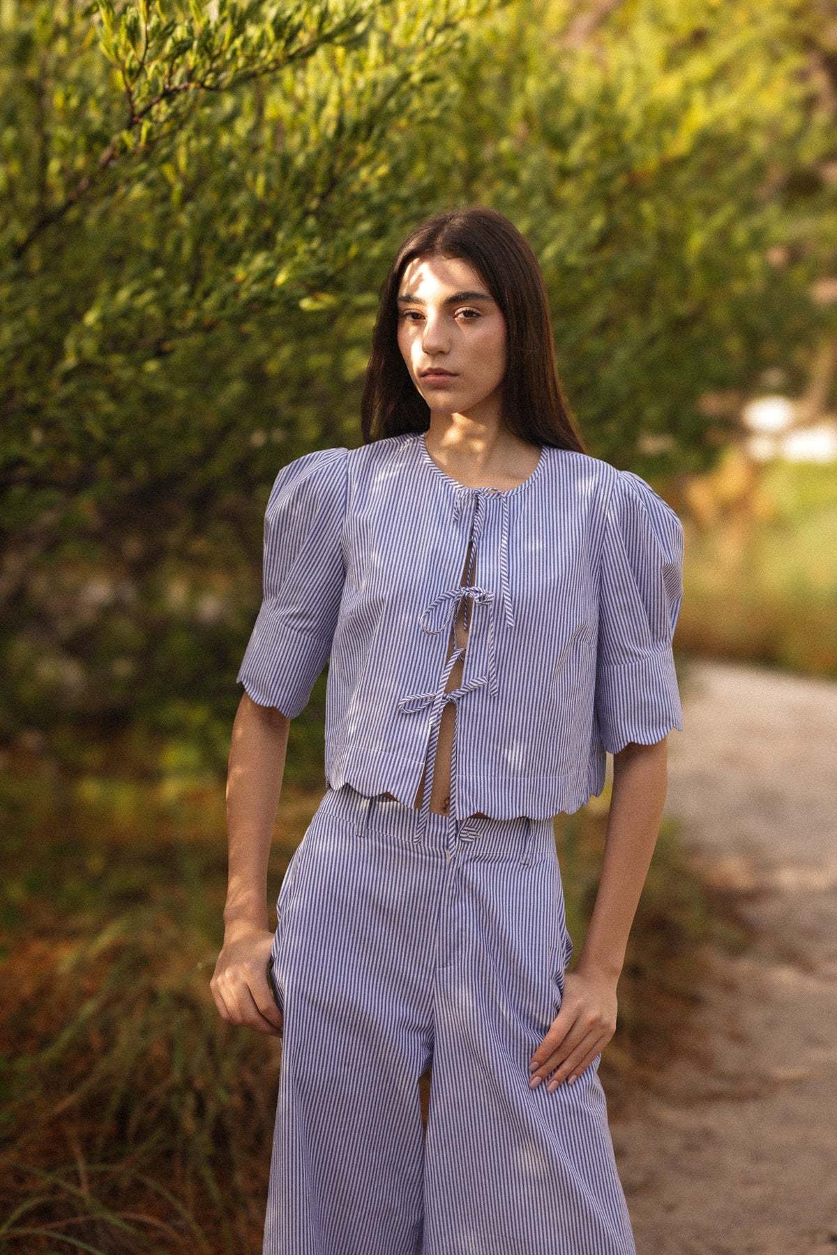 Sister NY Portofino Pants - Blue/White Stripe - Image 2 of 3