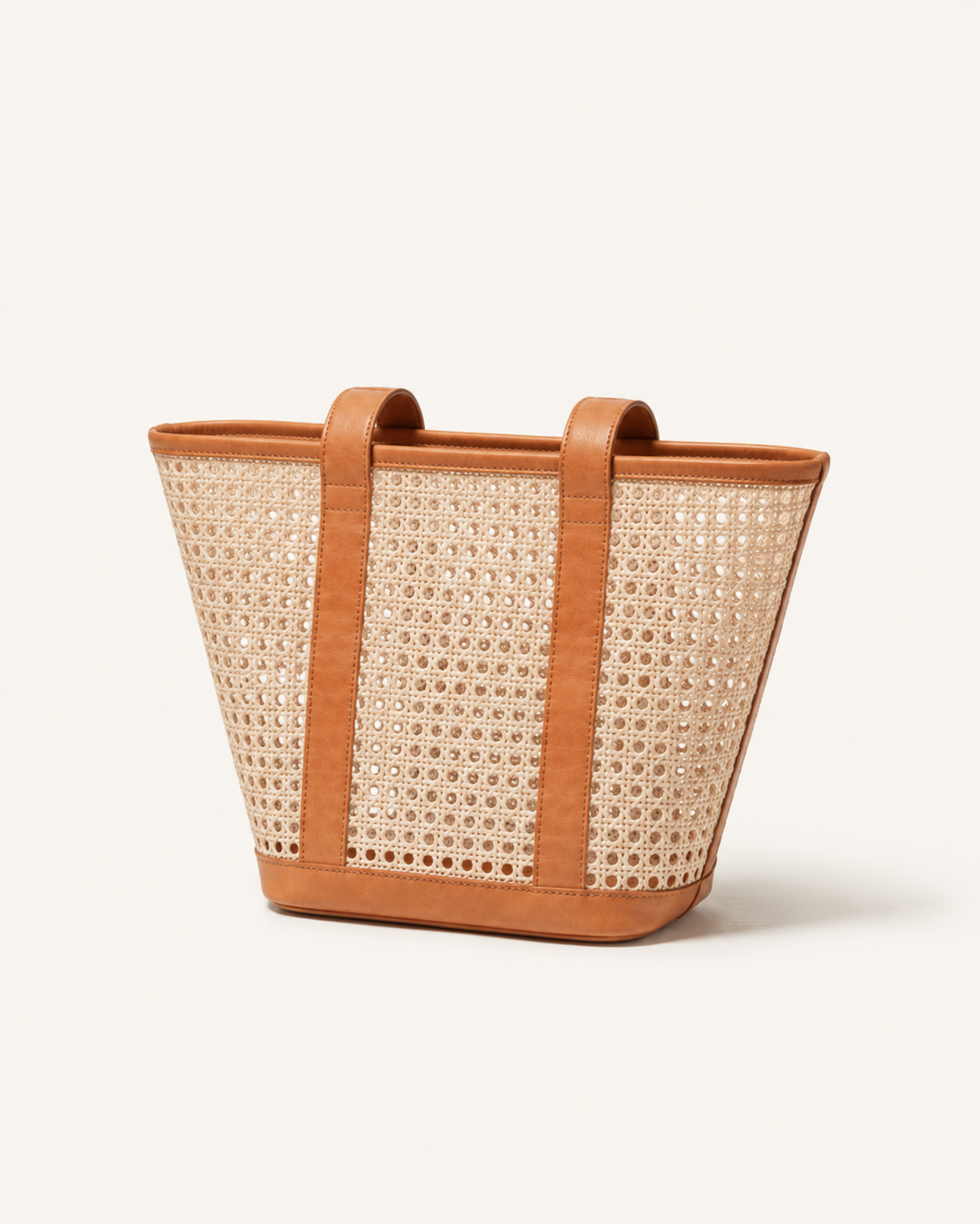 Village Thrive Raja Leather and Cane Carryall Bag - Image 8 of 59
