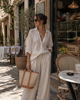 Village Thrive Raja Leather and Cane Carryall Bag - Thumbnail 15