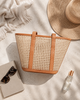 Village Thrive Raja Leather and Cane Carryall Bag - Thumbnail 16