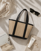 Village Thrive Raja Leather and Cane Carryall Bag - Thumbnail 22