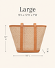Village Thrive Raja Leather and Cane Carryall Bag - Thumbnail 45