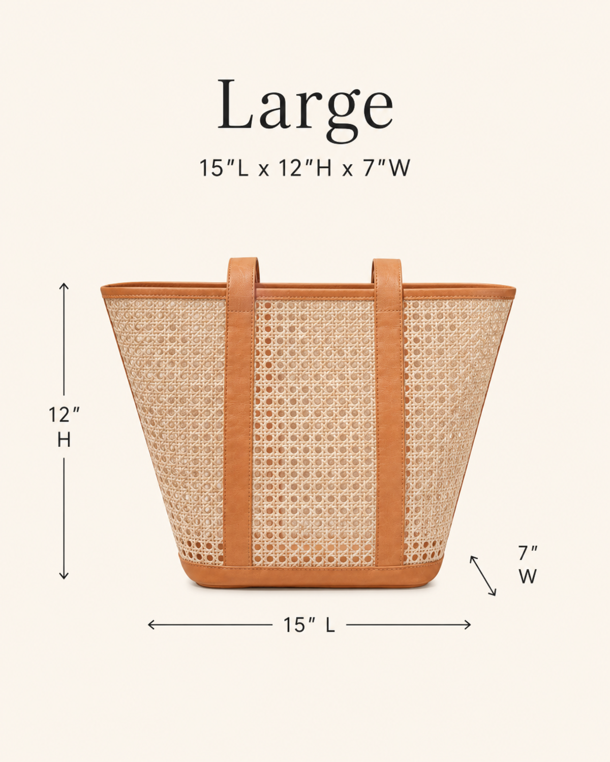 Village Thrive Raja Leather and Cane Carryall Bag - Image 45 of 59