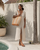 Village Thrive Raja Leather and Cane Carryall Bag - Thumbnail 47