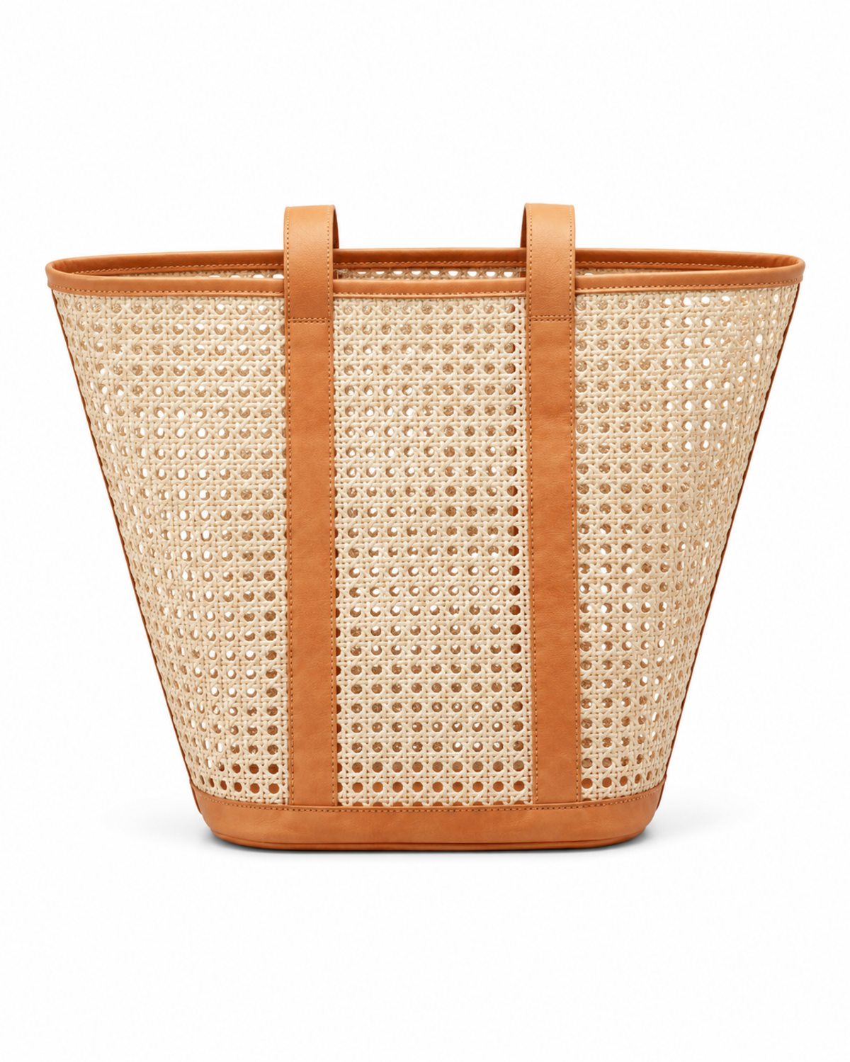 Village Thrive Raja Leather and Cane Carryall Bag - Image 57 of 59