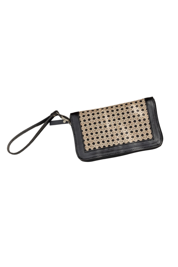 Village Thrive Raja Leather and Cane Wallet