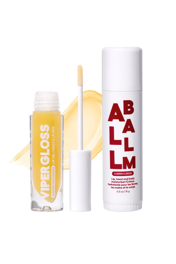 Zizia Botanicals Viper Gloss + Cherry All Balm Stick Set