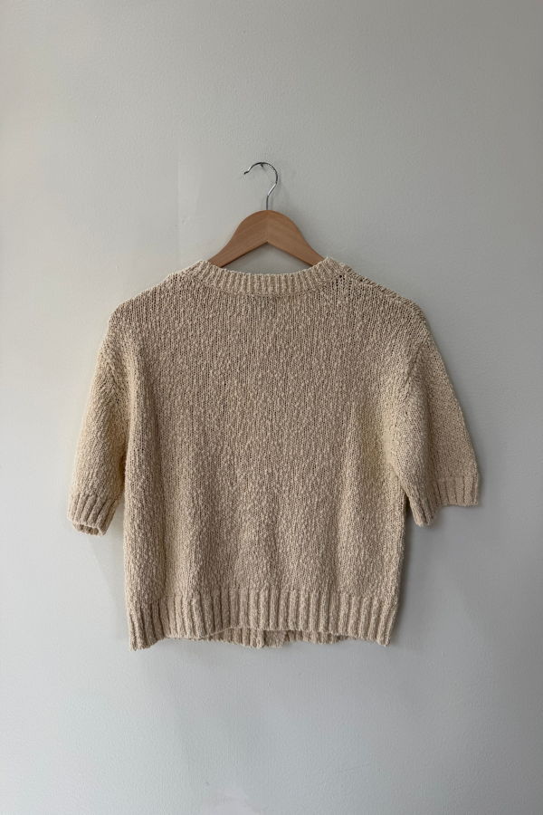 Stitches + Stripes Lucky Cardigan - Canvas