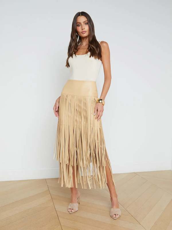 L'agence Karolina Fringe Skirt L'agence Karolina Fringe Skirt