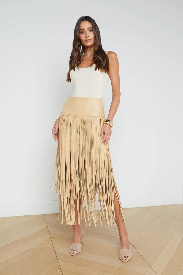 L'agence Karolina Fringe Skirt