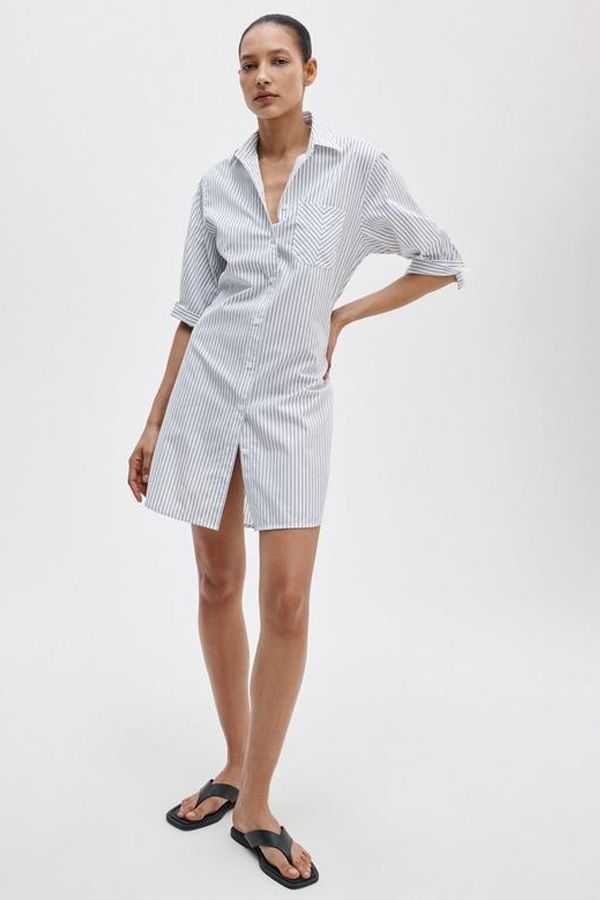 Rag & Bone Lucia Striped Mini Dress