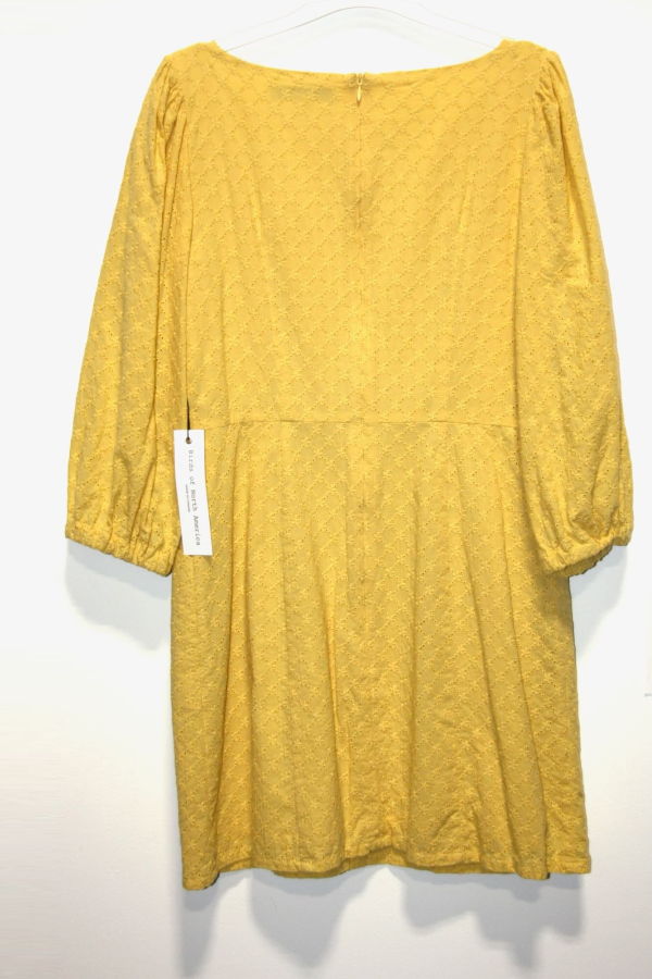 Birds of North America RN1545-10 Hummingbird Dress - Yellow