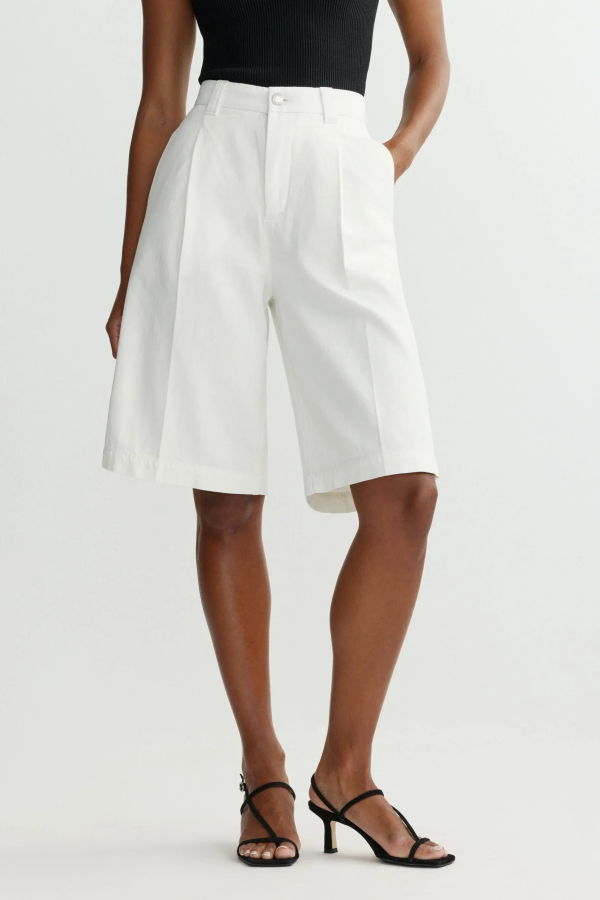 DL 1961 Hepburn High Rise Pleated 12.5" Jean Short