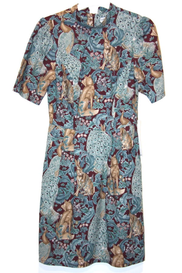 Birds of North America RN1569-2 Guineafowl Dress William Morris