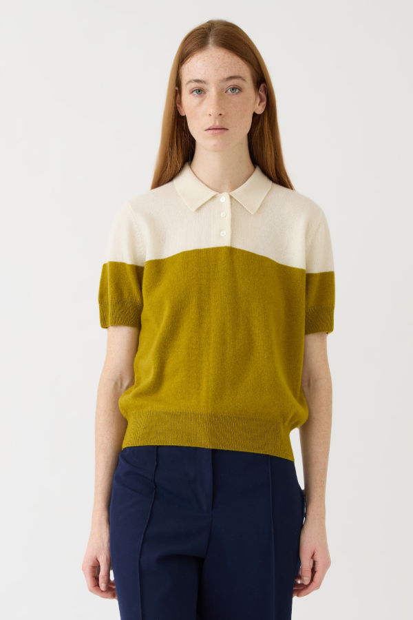 demylee Joyce Cashmere Polo Top