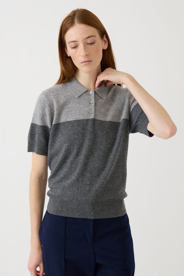 demylee Joyce Cashmere Polo Top