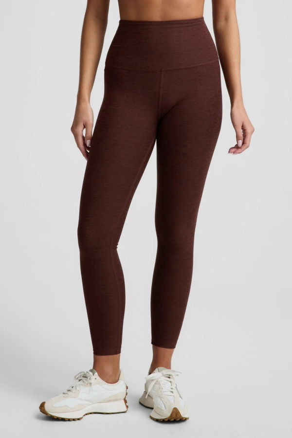 Beyond Yoga Spacedye Caught In The Midi High Waisted Legging - Iced Mocha