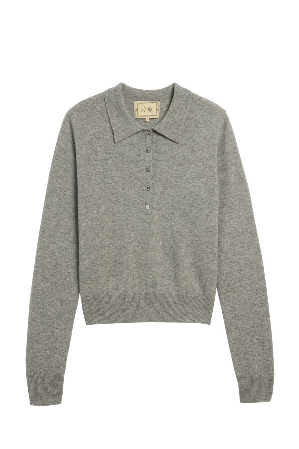demylee Vera Cashmere Polo Sweater