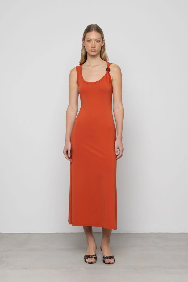 Esthé Maxi Dress With Bead Trim