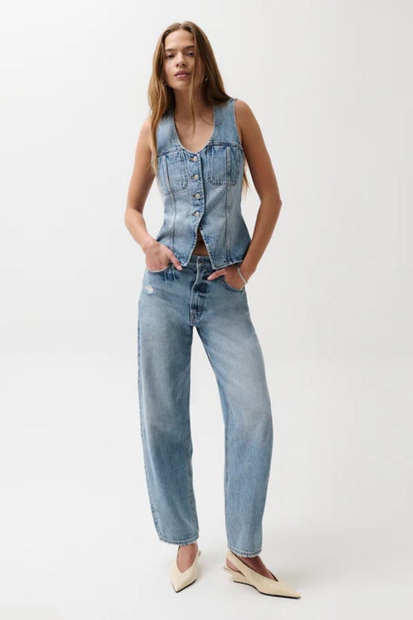 Pistola Wes High Rise Barrel Jean