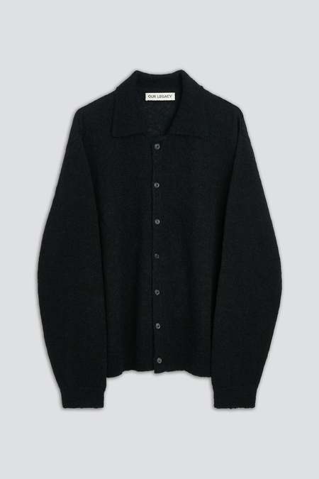 Our Legacy Double Lock U-Neck - Black Rustic Mesh | Garmentory