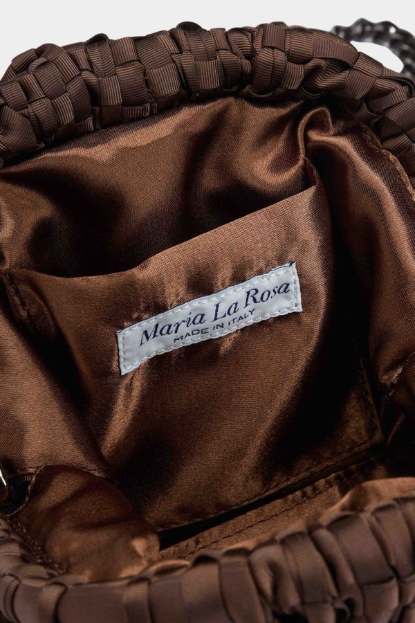 Maria La Rosa Mini Game Bag - Dark Brown