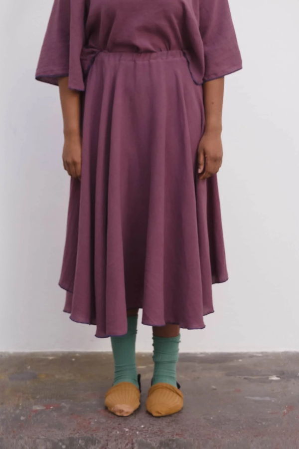 Baserange Rene Skirt - Aubergine