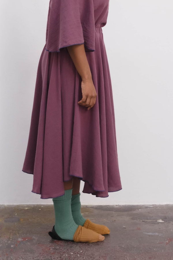 Baserange Rene Skirt - Aubergine