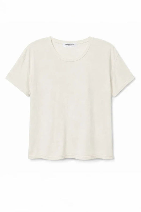 Perfect White Tee Harley Cotton Boxy Crewneck Tee