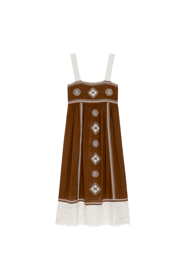The Great. The Sparrow Dress - Chocolate