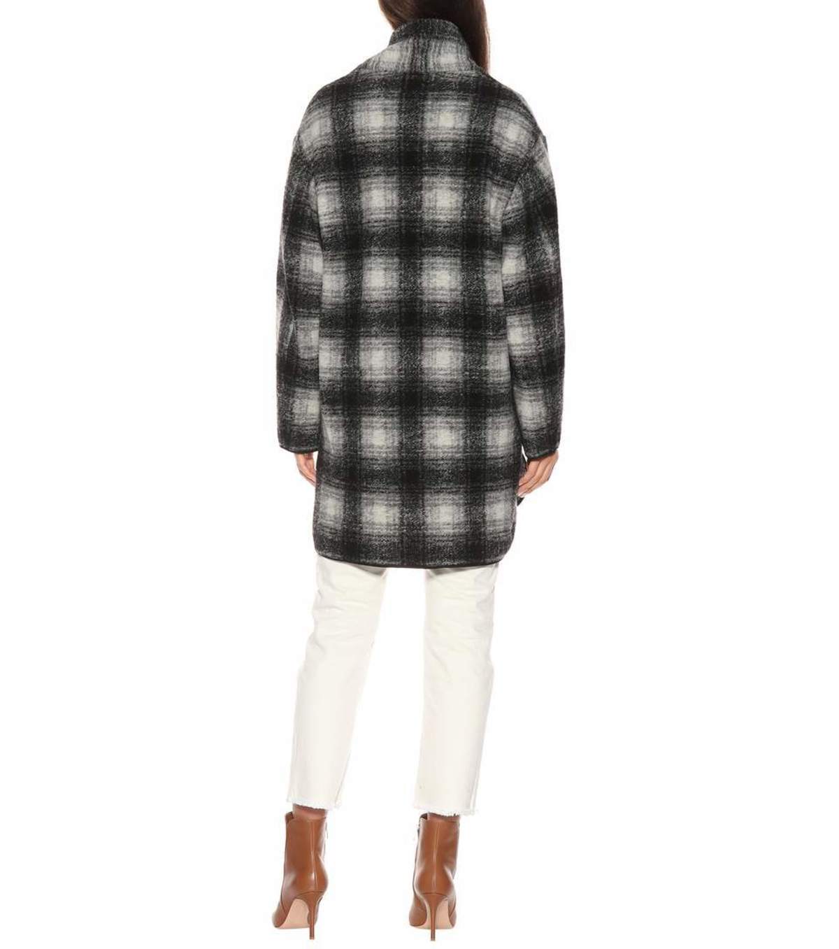 ISABEL MARANT ETOILE Gabrie Coat in Anthracite Garmentory