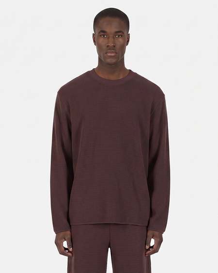SECOND/LAYER Ribbed Dias Cortes Long Sleeve Tee - White | Garmentory