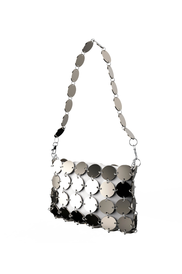 MAS1 CH Acero + White Cover + Metal Chain Bag