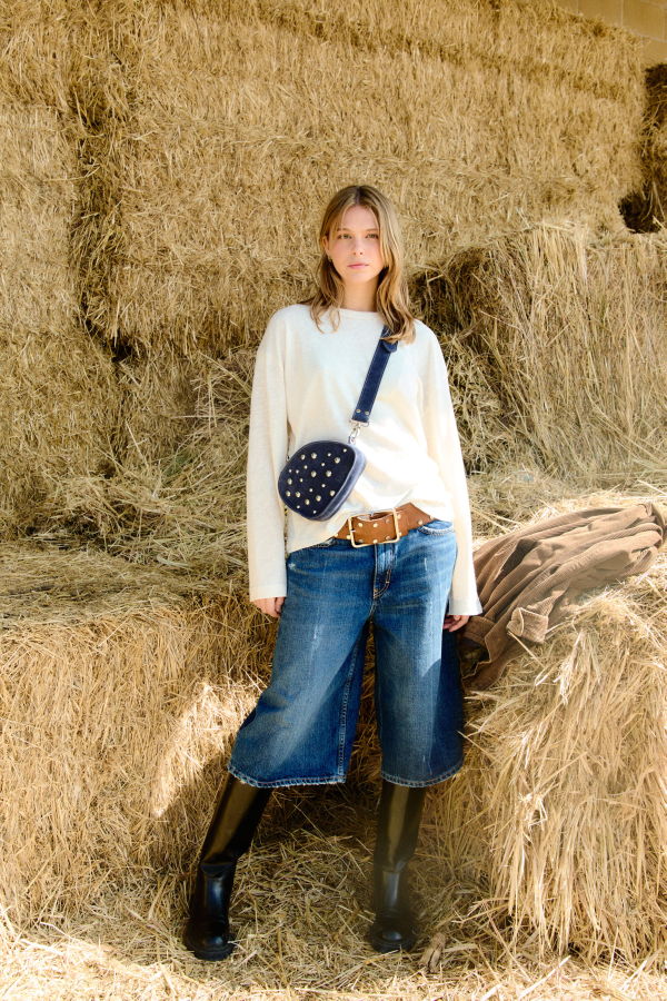 MAS1 Trotter Boho Bag - Navy Blue