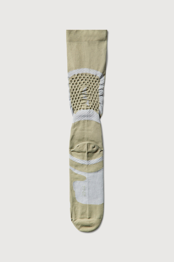 ROA Bones Logo Q Skin Technical Socks - Sage Green