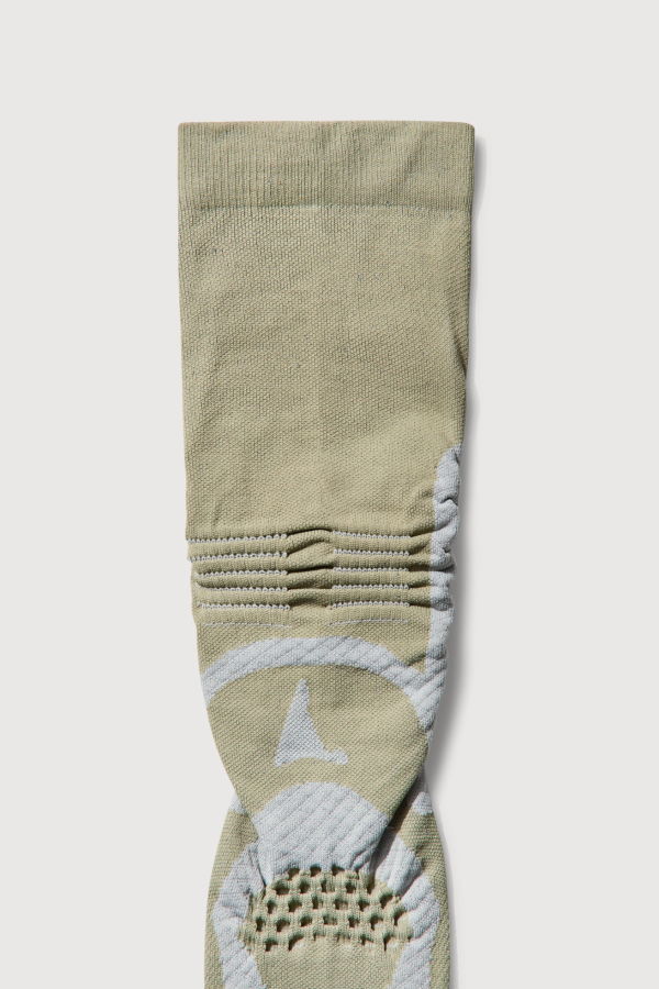 ROA Bones Logo Q Skin Technical Socks - Sage Green