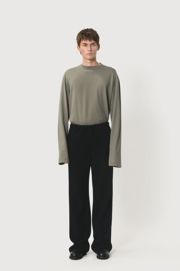 Rier Fleece Trousers - Black Fleece