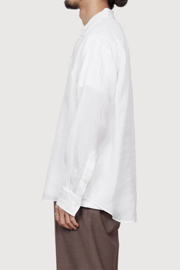 Markaware Open Collar L/S Shirt - White