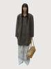 Open YY Over Shirred Top Coat - Khaki - Thumbnail 1