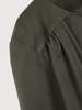 Open YY Over Shirred Top Coat - Khaki - Thumbnail 6