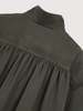 Open YY Over Shirred Top Coat - Khaki - Thumbnail 8