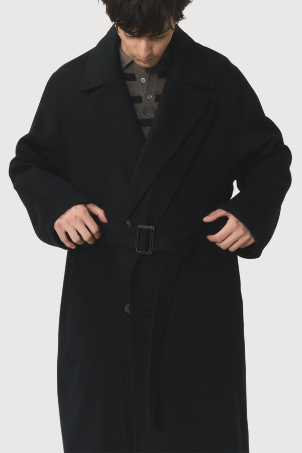 ssstein Oversized Layered Combination Coat - Black