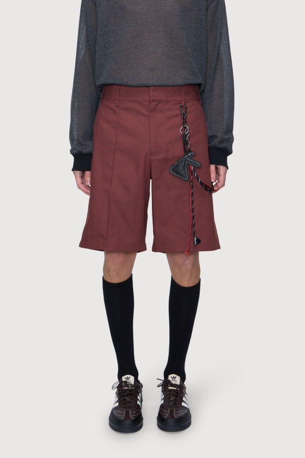 Song for the Mute Pin Stitch Shorts - Red