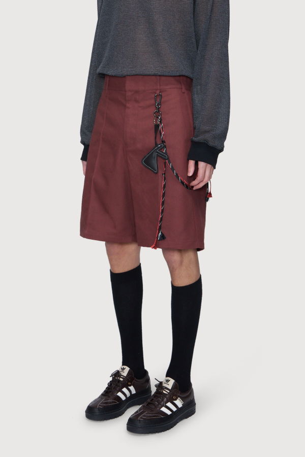Song for the Mute Pin Stitch Shorts - Red