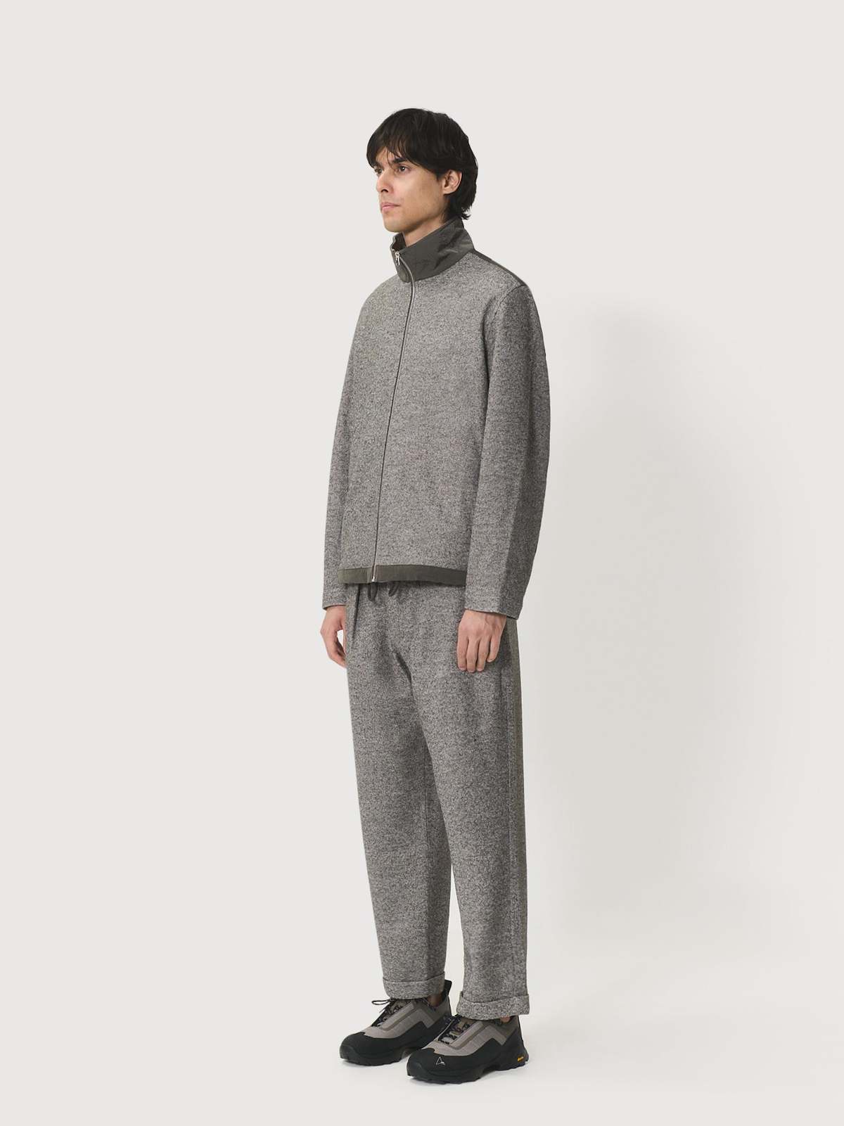 Ranra Reach Wool Nylon Outdoor Track Top - Major Brown - Image 2 of 4