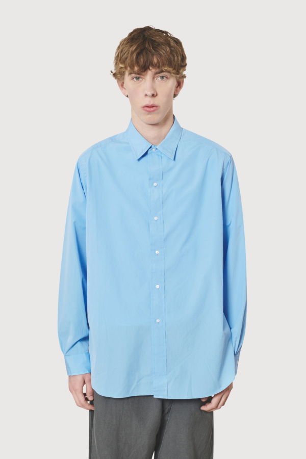 A.Presse Regular Collar Shirt - Sax
