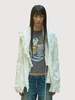Open YY Unbalanced Ruffle Blouse - White - Thumbnail 1