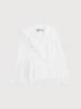 Open YY Unbalanced Ruffle Blouse - White - Thumbnail 4