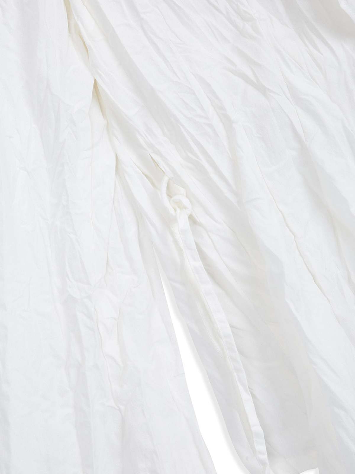 Open YY Unbalanced Ruffle Blouse - White - Image 8 of 8